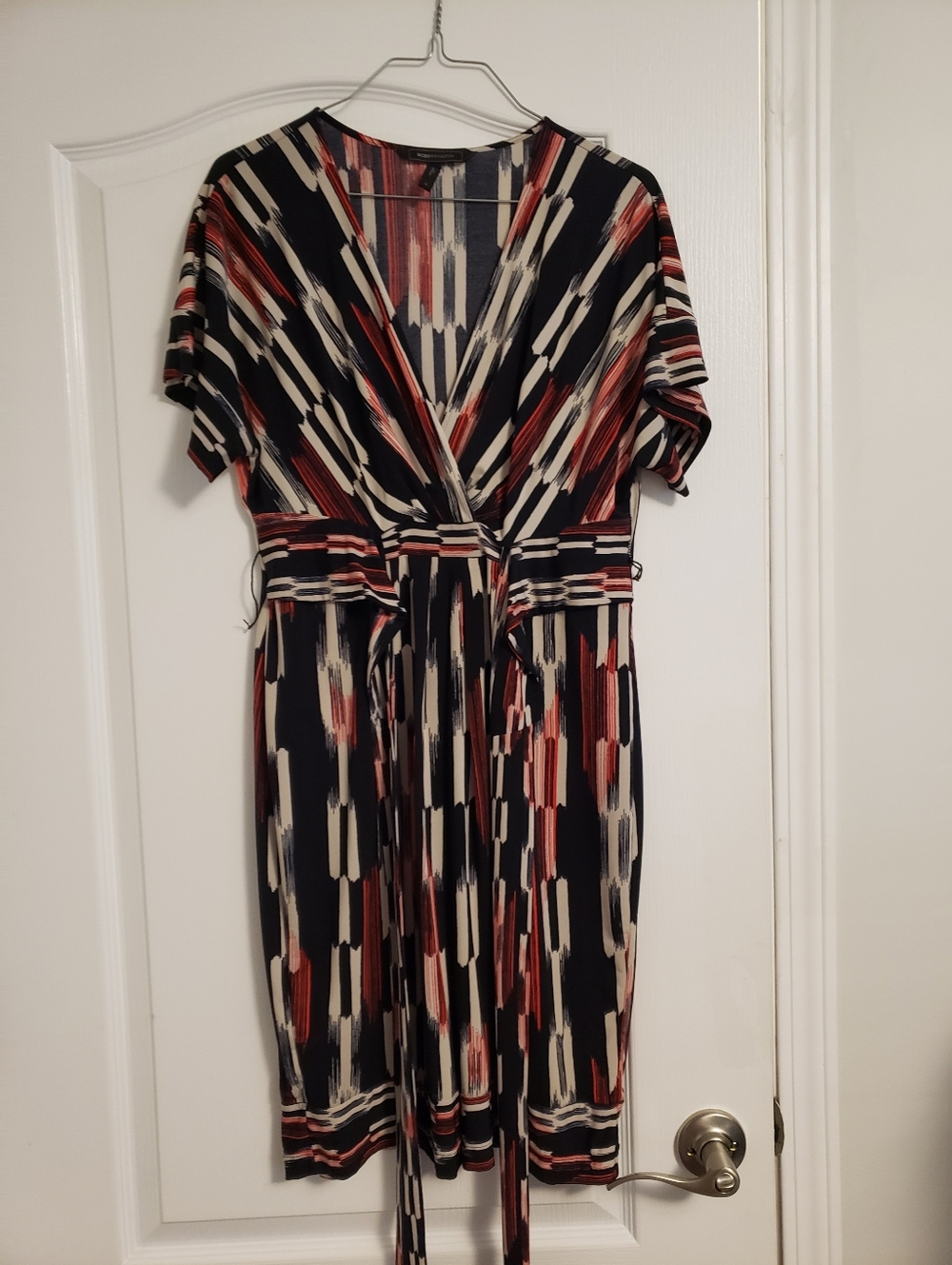 BCBGMAXAZRIA Kaitlin Dolman Sleeve Wrap Dress.